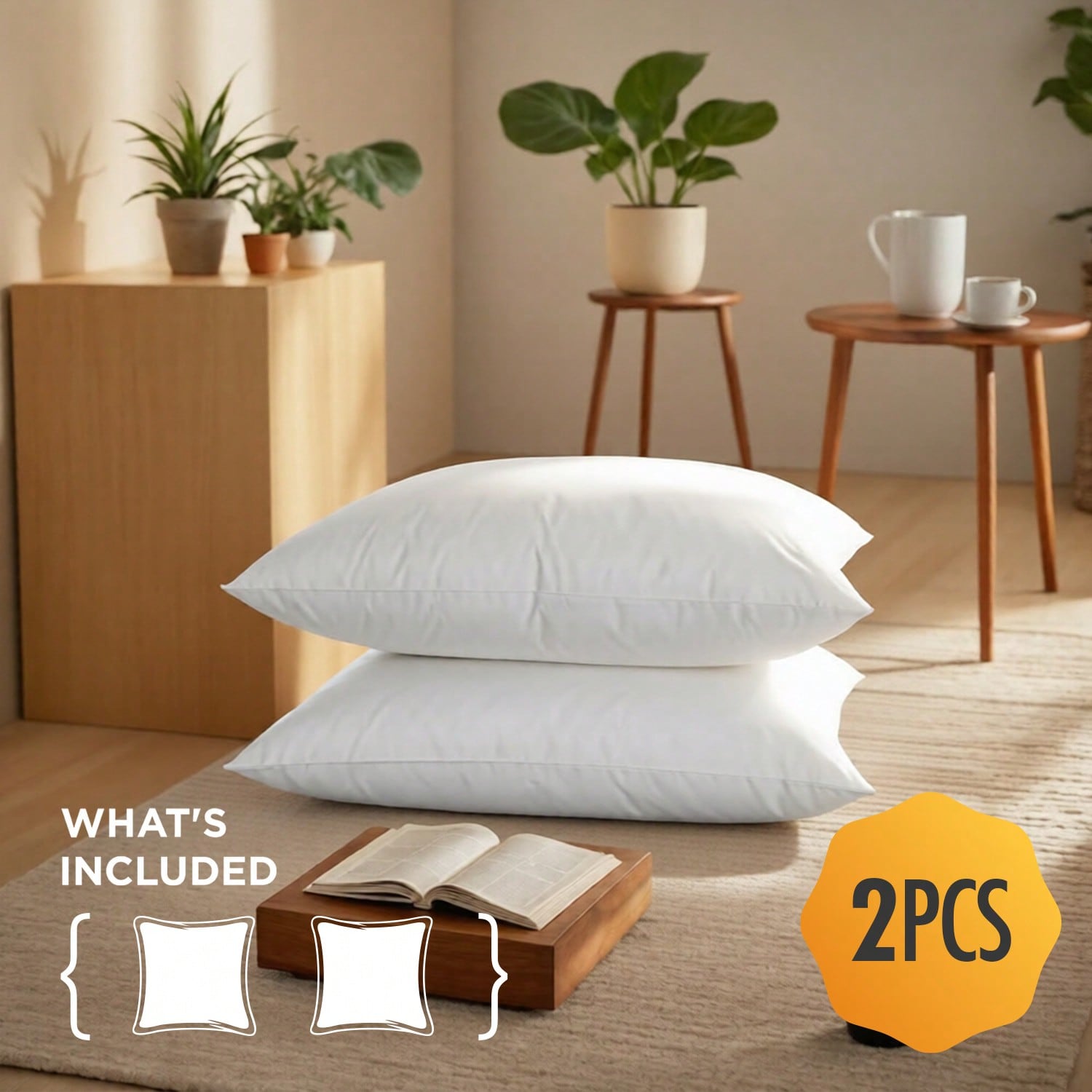 Pillow Insert 18X18 - 2er-Pack und 4er-Pack, 12x20 und 18x18,