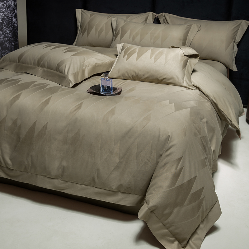 Home Textiles Premium - Premium Ägyptische Baumwolle Jacquard Luxus-Bettwäsche-Set Hochwertige