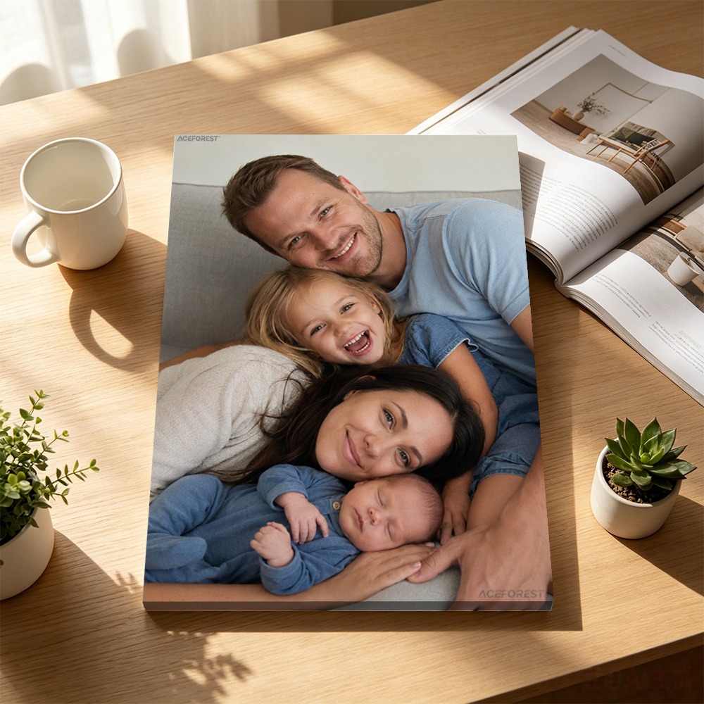 Home Textiles Usa - 2D Personalisierte Foto-Leinwand-Wandkunst mit Holzrahmen, Maßgefertigtes