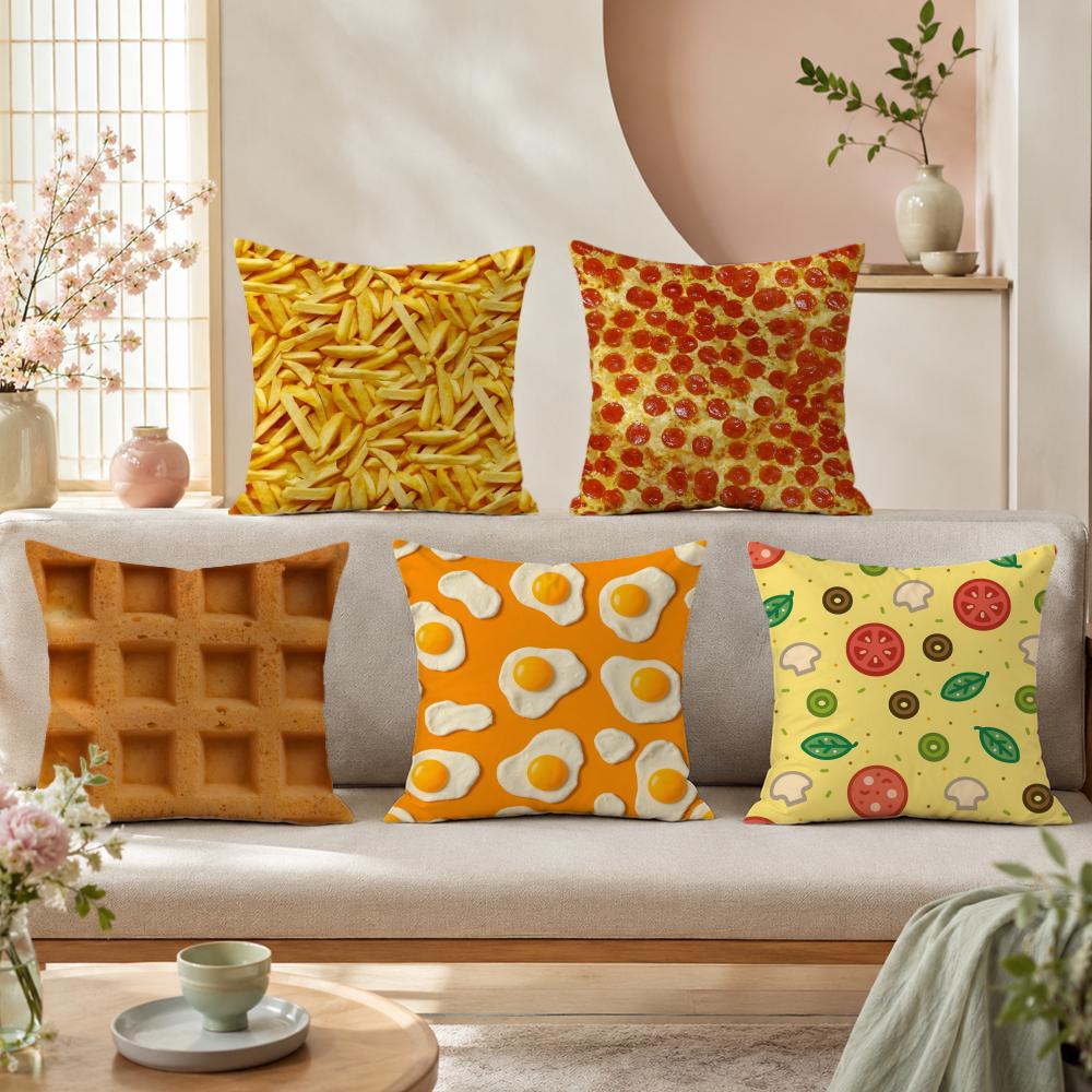 Spiegelei-Pizza-Waffel-Kissenb – Home Textiles Premium Bewertung und Preis