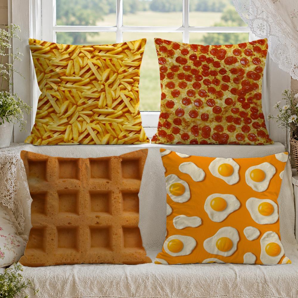 Spiegelei-Pizza-Waffel-Kissenb – Home Textiles Premium Bewertung und Preis