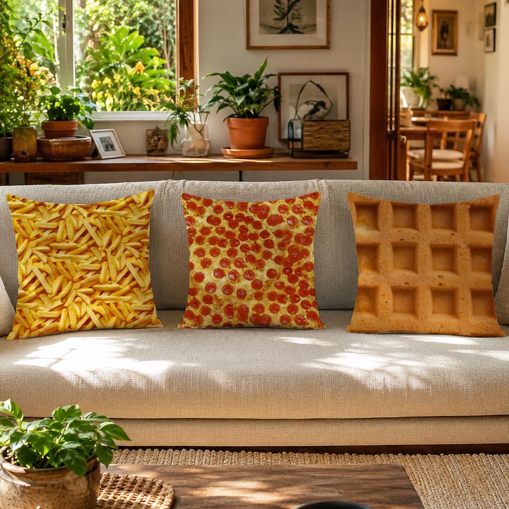 Spiegelei-Pizza-Waffel-Kissenb – Home Textiles Premium Bewertung und Preis