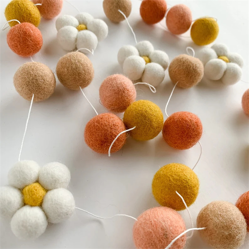 Wollfilzkugeln Gänseblümchen-B – Home Textiles & Decorations Bewertung und Preis