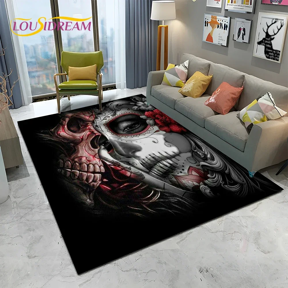 Horror-Gothic-Schädel-Teppich  – Home Textiles Sale Bewertung und Preis